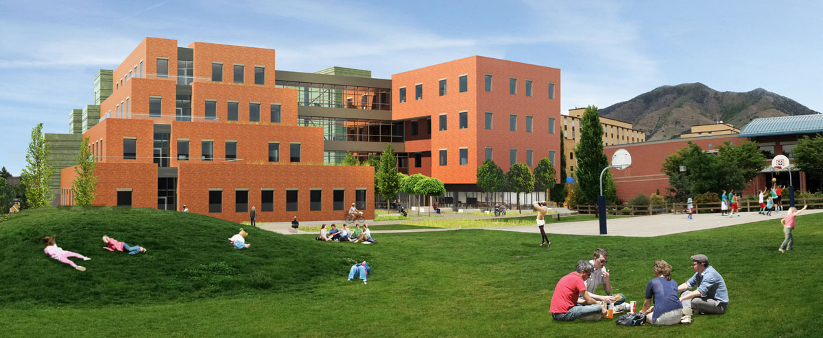 Computer rendering showing the final design of the center for healing.